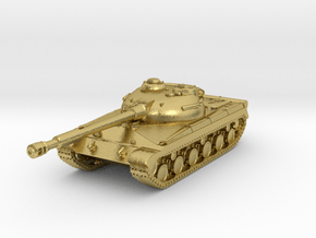 Tank - T-64 - Object 430 - scale 1:220 - Small in Natural Brass