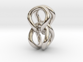 Curved loops in Rhodium Plated Brass