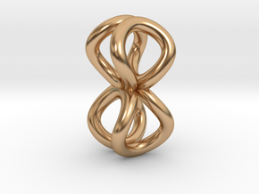 Infinity loops [pendant] in Polished Bronze