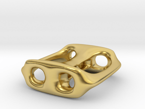 Multimodal [pendant] in Polished Brass