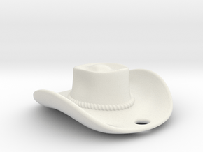 cowboy hat 2010081918 in White Natural Versatile Plastic