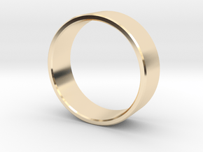 Simplicity in a Band in 14k Gold Plated Brass: 6 / 51.5