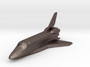 Space Shuttle spacecraft in Polished Bronzed Silver Steel