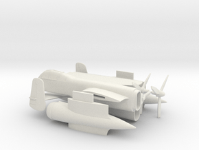 Heinkel He 219 Uhu in White Natural Versatile Plastic: 1:64 - S