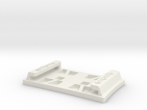 Smartphone Adaptor compatible to TomTom cradle in White Natural Versatile Plastic