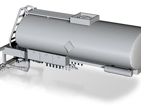 1/87th Large Asphalt Seal Coat Sprayer Tanker  in Tan Fine Detail Plastic