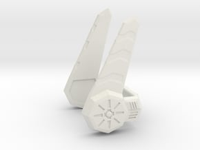 Jetfire siege antenna in White Natural Versatile Plastic
