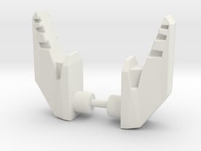Energon megatron horns in White Natural Versatile Plastic