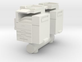 Office Printer (x2) 1/64 in White Natural Versatile Plastic