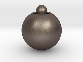 Original Orgopädie Orgopressurball in Polished Bronzed-Silver Steel: Extra Small