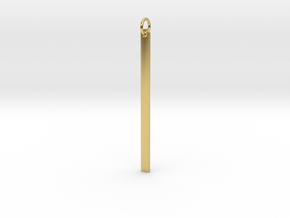 Pendant of Splinter  in Polished Brass (Interlocking Parts)