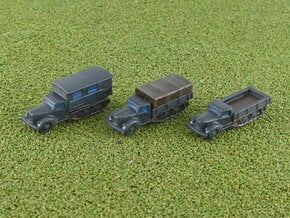 German Ford V3000S Maultier 1/285 6mm in Smooth Fine Detail Plastic