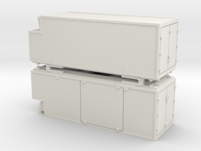 RhB container swap-body Wechselbehälter x2 in White Natural Versatile Plastic: 1:160 - N