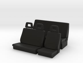 Sitze komplett in Black Natural Versatile Plastic