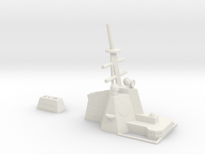 1/350 Scale HMAS Hobart Super Structure in White Natural Versatile Plastic