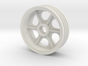 Tamiya Super Astute Front Right Wheel 2.2 inch in White Natural Versatile Plastic