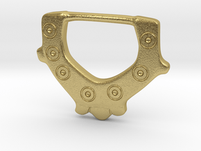 Ring-and-Dot buckle from Bromeswell in Natural Brass