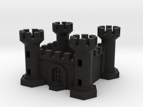 Stronghold, Castle in Black Natural Versatile Plastic