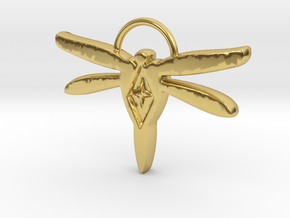 Wings of Light Pendant in Polished Brass: Medium