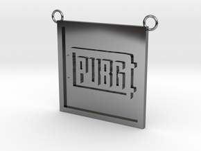 PUBG in Fine Detail Polished Silver