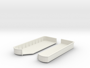 1/100 Richelieu Fore 20mm x4 Tub SET in White Natural Versatile Plastic
