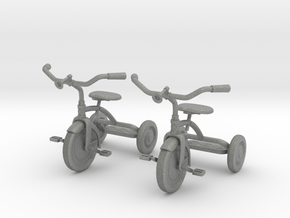 Tricycle 01. 1:24 Scale (x2 Units) in Gray PA12