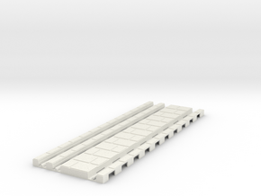 p-32-45xb-tram-straight-180-200-1a in White Natural Versatile Plastic