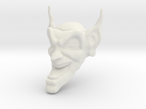 Goblin mask  -88.9mm-between ears in White Natural Versatile Plastic