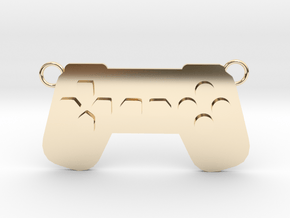 Playstation PS Controller (Contact to Add Stones) in 14k Gold Plated Brass