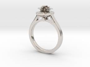 Flower Ring 39 (Contact to Add Stones) in Platinum