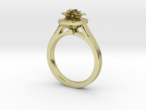 Flower Ring 39 (Contact to Add Stones) in 18K Yellow Gold