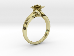 Flower Ring 42 (Contact to Add Stones) in 18K Yellow Gold