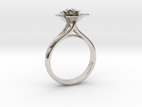 Flower Ring 12 (Contact to Add Stones) in Platinum