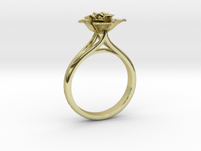 Flower Ring 12 (Contact to Add Stones) in 18K Yellow Gold