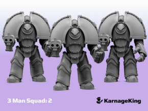 3x ST:1 Invader Squad:2 - Base	 in Tan Fine Detail Plastic