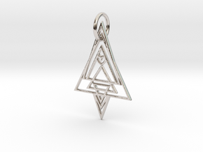 Geometria Pendant in Platinum: Medium
