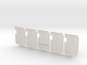 Lambda Primaris Boarding Shield X5 in White Natural Versatile Plastic