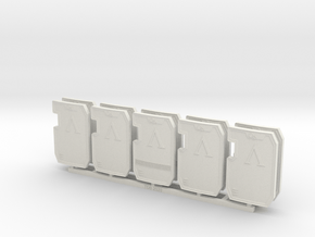 Lambda Primaris Boarding Shield X10 in White Natural Versatile Plastic