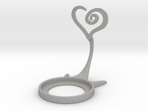 Valentine Spiral Heart in Aluminum