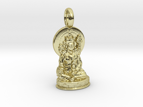 Padmasambhava (Guru Rinpoche) Pendant in 18k Gold Plated Brass