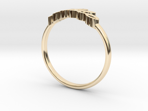 Hello Ring in 14k Gold Plated Brass