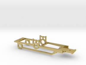 HO "Brookline" 4-2-2 Chassis  in Natural Brass