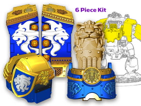 Celestial Lions: Full Atlas Pattern Kit (1) in Tan Fine Detail Plastic