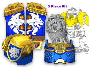 Celestial Lions: Full Atlas Pattern Kit (2) in Tan Fine Detail Plastic