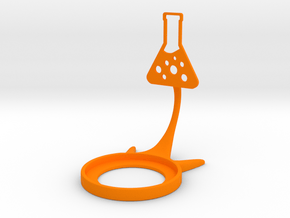 Science Test Tube B in Orange Processed Versatile Plastic