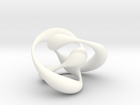 Knot 01 in White Processed Versatile Plastic