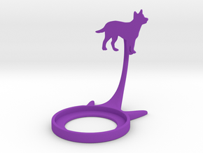 Animal Dog in Purple Processed Versatile Plastic