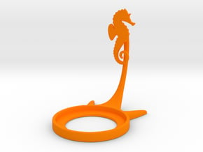 Animal Seahorse in Orange Processed Versatile Plastic