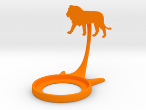 Animal Lion in Orange Processed Versatile Plastic