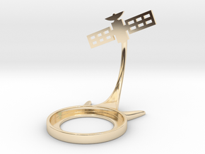 Space Satellite in 14K Yellow Gold